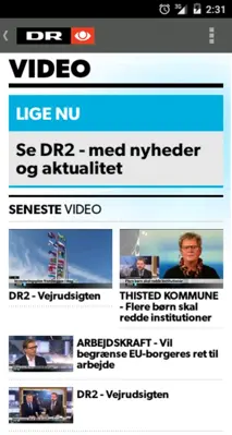 DR Nyheder android App screenshot 2